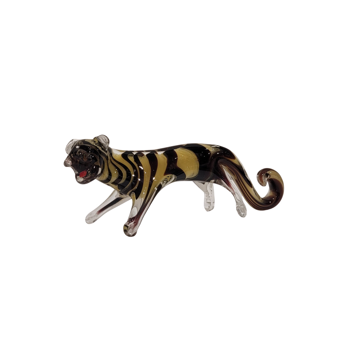 Figura "Tigre" Cristal de Murano, siglo XX – Murano, Italia