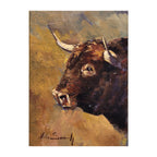 Óleo sobre cartón “Toro”, Núñez Sambucety, s.XXI - Valladolid, España