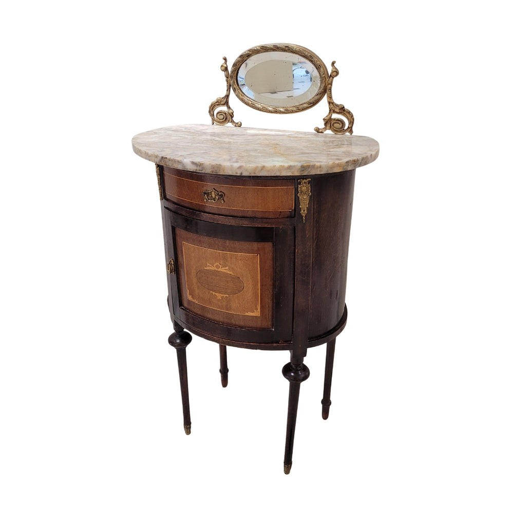 Pareja de mesitas de noche, Isabelinas, ca. 1900 - España