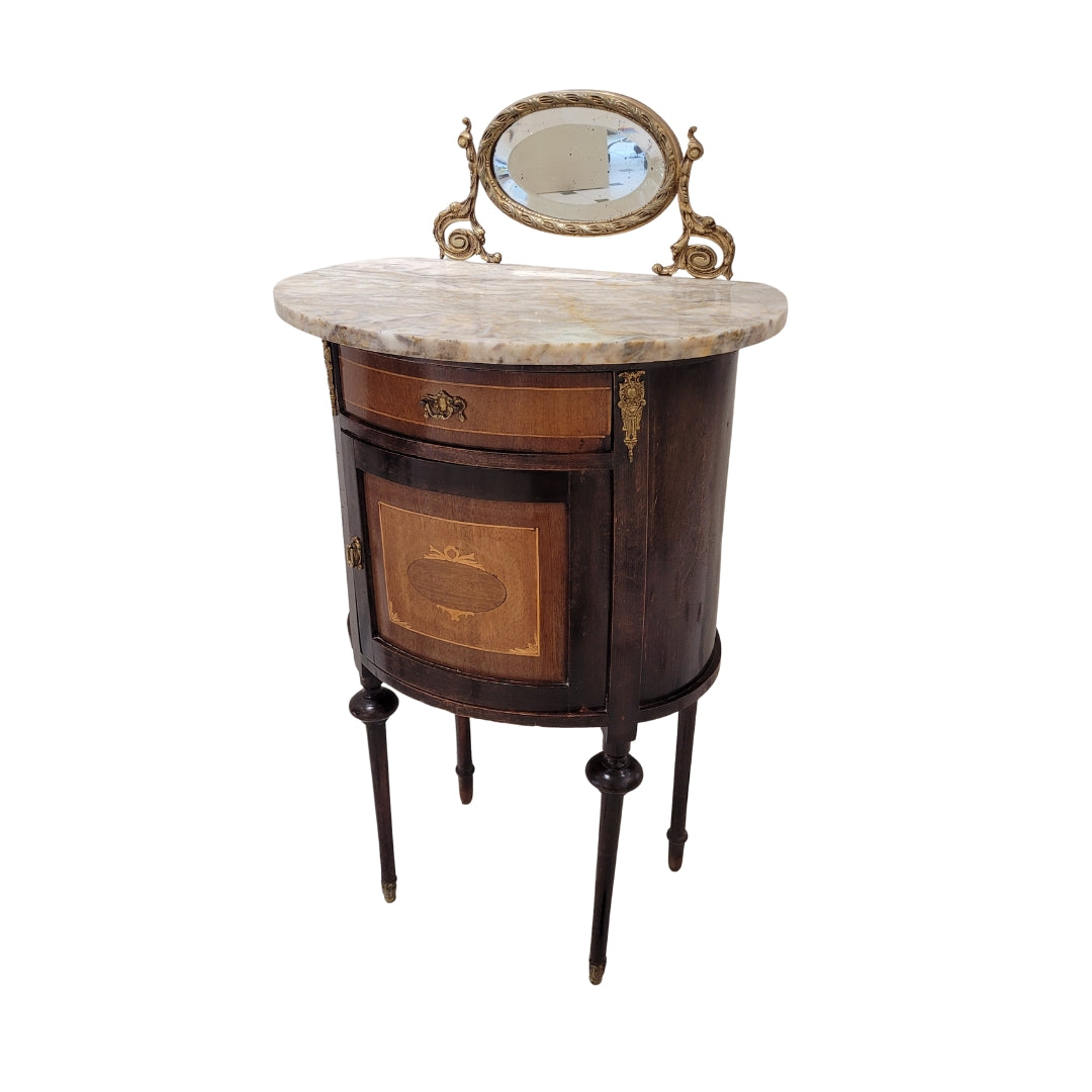 Pareja de mesitas de noche, Isabelinas, ca. 1900 - España