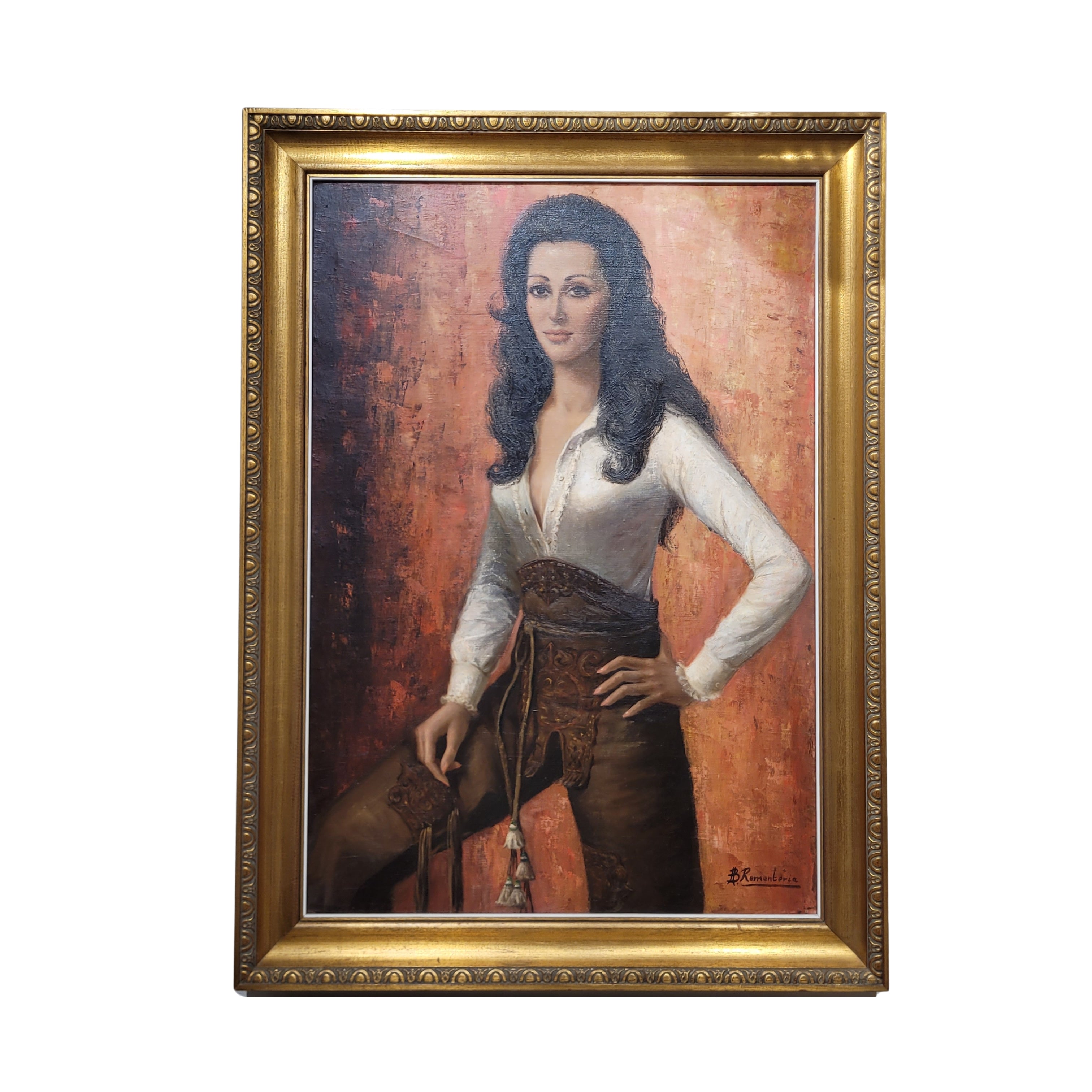 Óleo sobre lienzo “Doña Teresa Molero" José Luis Benito Rementeria (1922), 1973 - Castilla y León, España