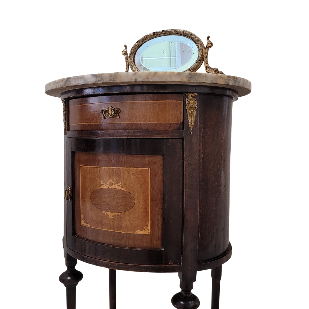 Pareja de mesitas de noche, Isabelinas, ca. 1900 - España