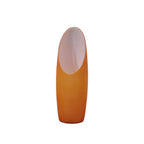 Lámpara de sobremesa de cristal doblado, Naranja, años 70 – Francia