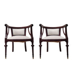 Pareja Sillas, Madera de Caoba, ca. 1950 – Francia