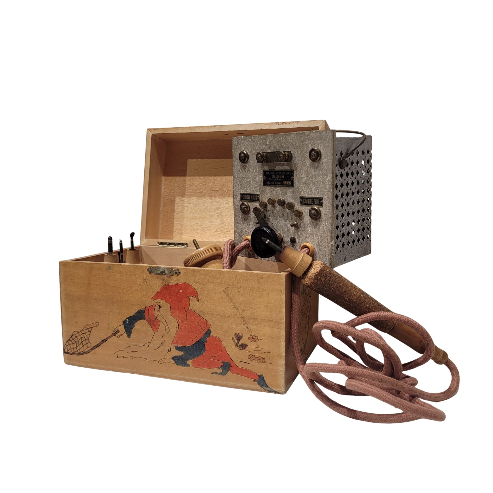 Pirógrafo / Máquina de pirograbar DUPRÉ & C., c. 1930 – 1950 – Francia