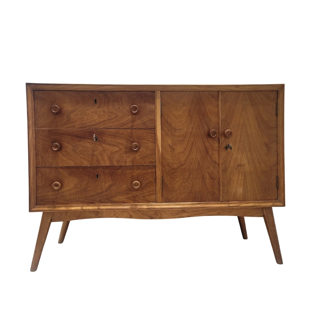 Cómoda nórdica, Madera de haya, Midcentury, s. XX - España