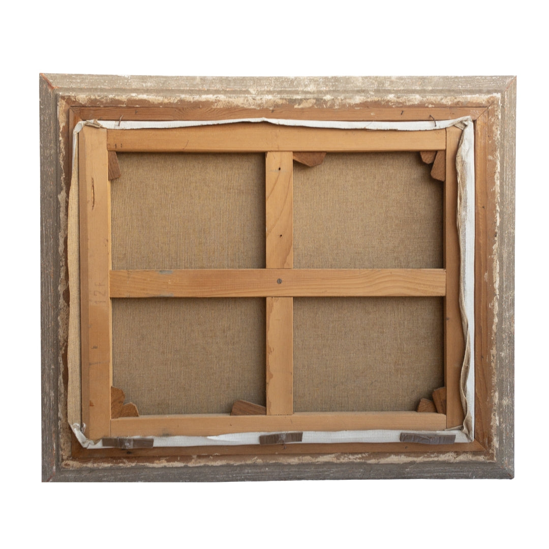 Óleo sobre lienzo “El puerto de Honfleur con la Lieutenencia” Olivier Sery, ca. 1940 – Francia