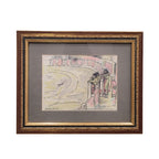 Acuarela ”Plaza de toros” Félix Cuadrado Lomas, s. XX - Grupo Simancas