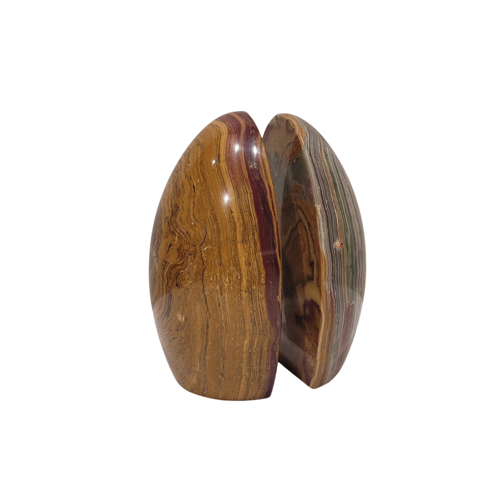 Pareja Sujetalibros de ónix, Vintage, 80’s - Francia