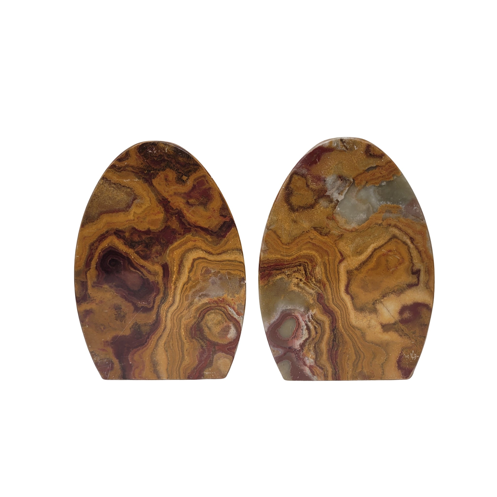 Pareja Sujetalibros de ónix, Vintage, 80’s - Francia