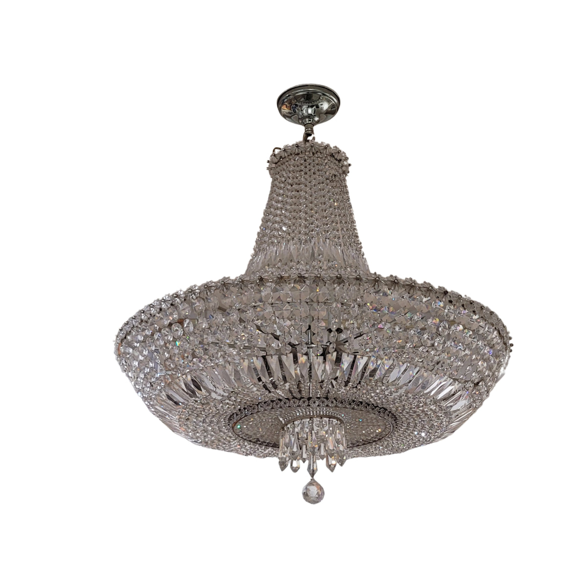 handelier / Lámpara de araña, Cristal de STRASS, década de 1970 - España
