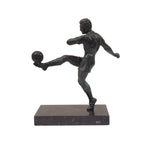 Escultura "Futbolista de la Copa del Mundo”, Art déco, Bronce, década de 1940 - Francia