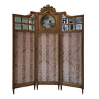 Biombo Napoleón III, Madera dorada, f. s. XIX – Francia