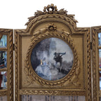 Biombo Napoleón III, Madera dorada, f. s. XIX – Francia
