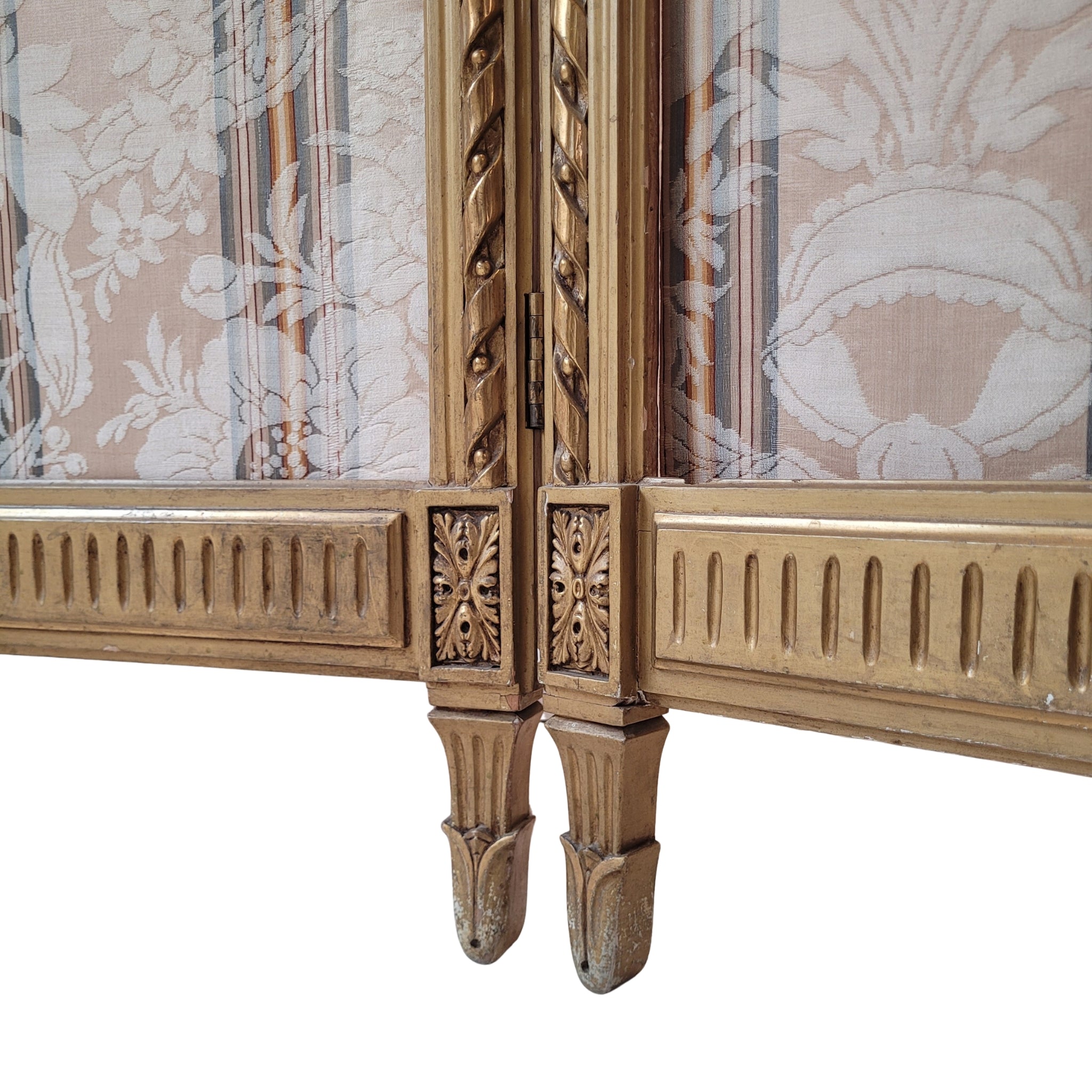 Biombo Napoleón III, Madera dorada, f. s. XIX – Francia