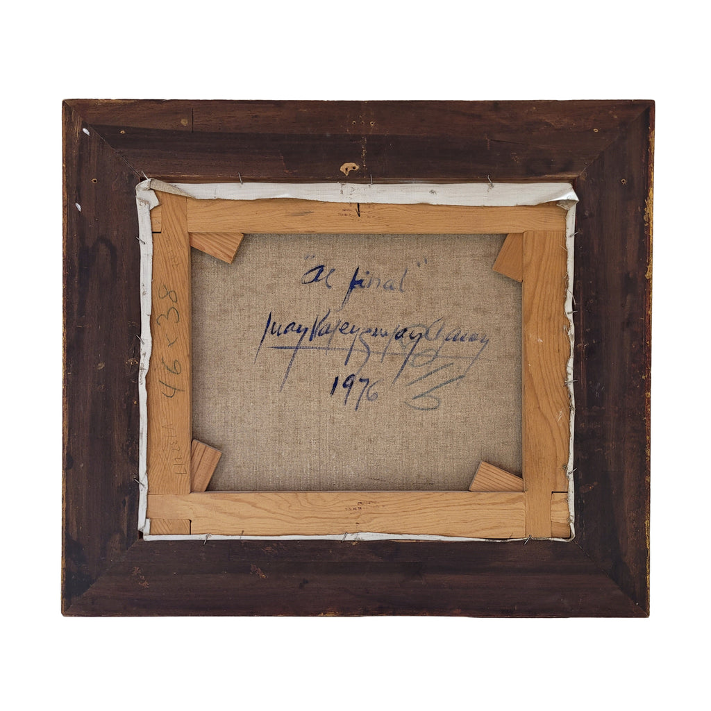 Óleo sobre lienzo, Juan Valenzuela y Chacón “Al final”, Arte contemporáneo, 1976 - España