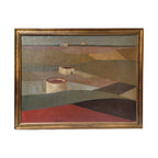 Óleo sobre lienzo “Paisaje con palomares” Félix Cuadrado-Lomas - Valladolid Grupo Simancas