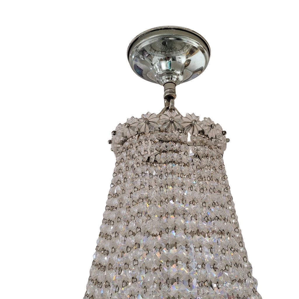 handelier / Lámpara de araña, Cristal de STRASS, década de 1970 - España