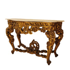 Consola isabelina, Madera tallada y mármol, ca. 1850-1915 – España