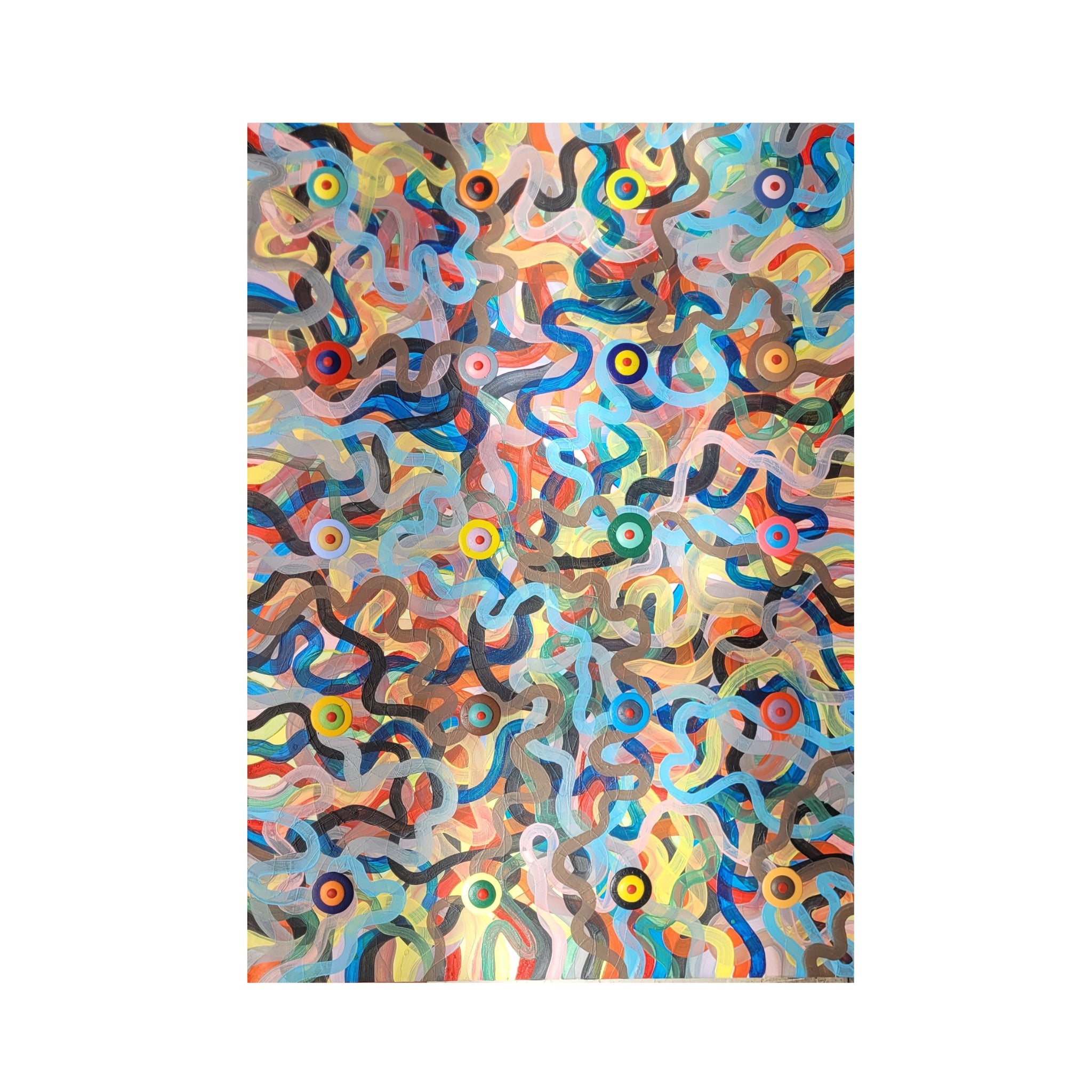 Acrílico sobre lienzo Luc Bouzat, Serie “Déclinaisons”, 1996 – Francia