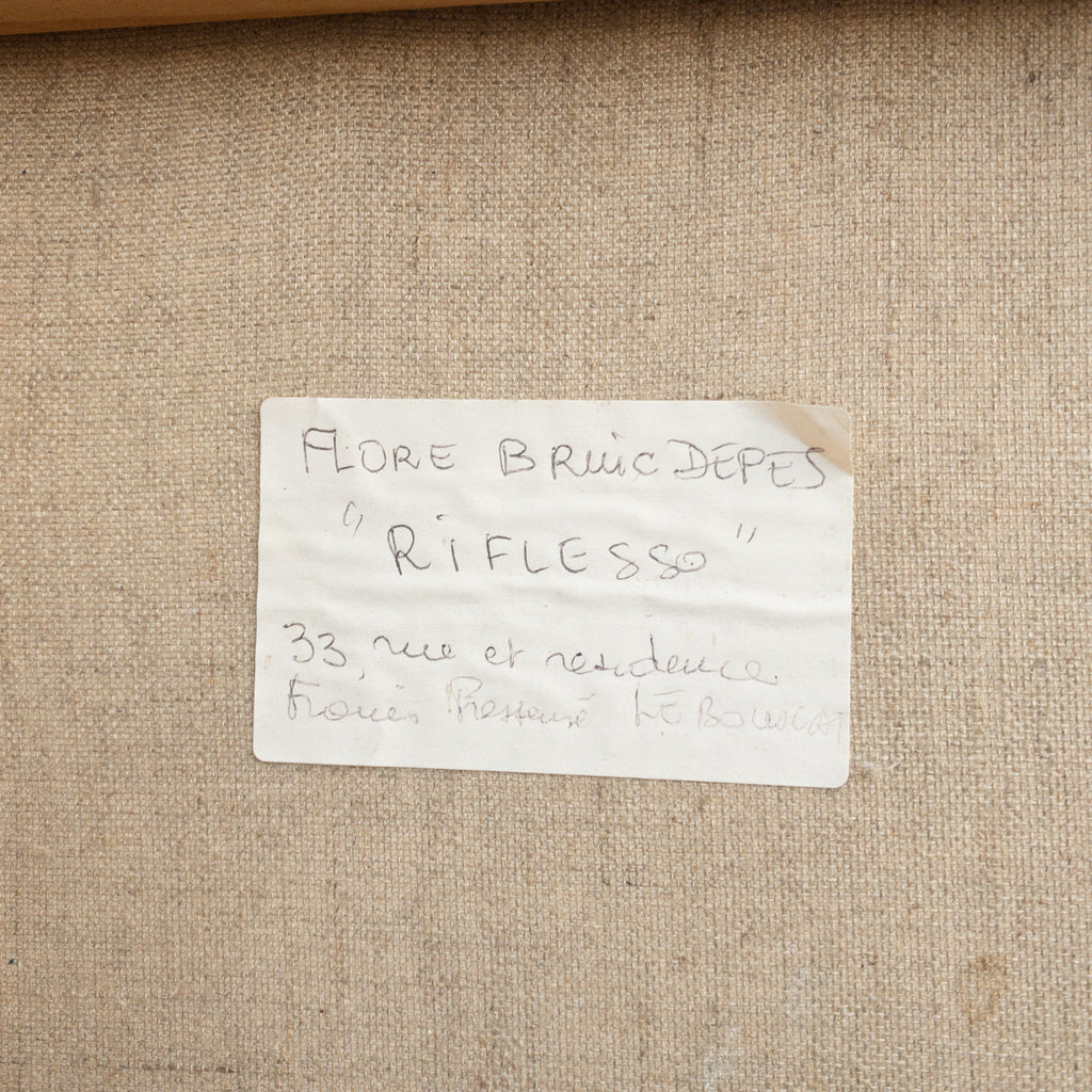 Óleo sobre lienzo “Riflesso” Flore Bruic-Depes, Arte contemporáneo, 1994 – Francia