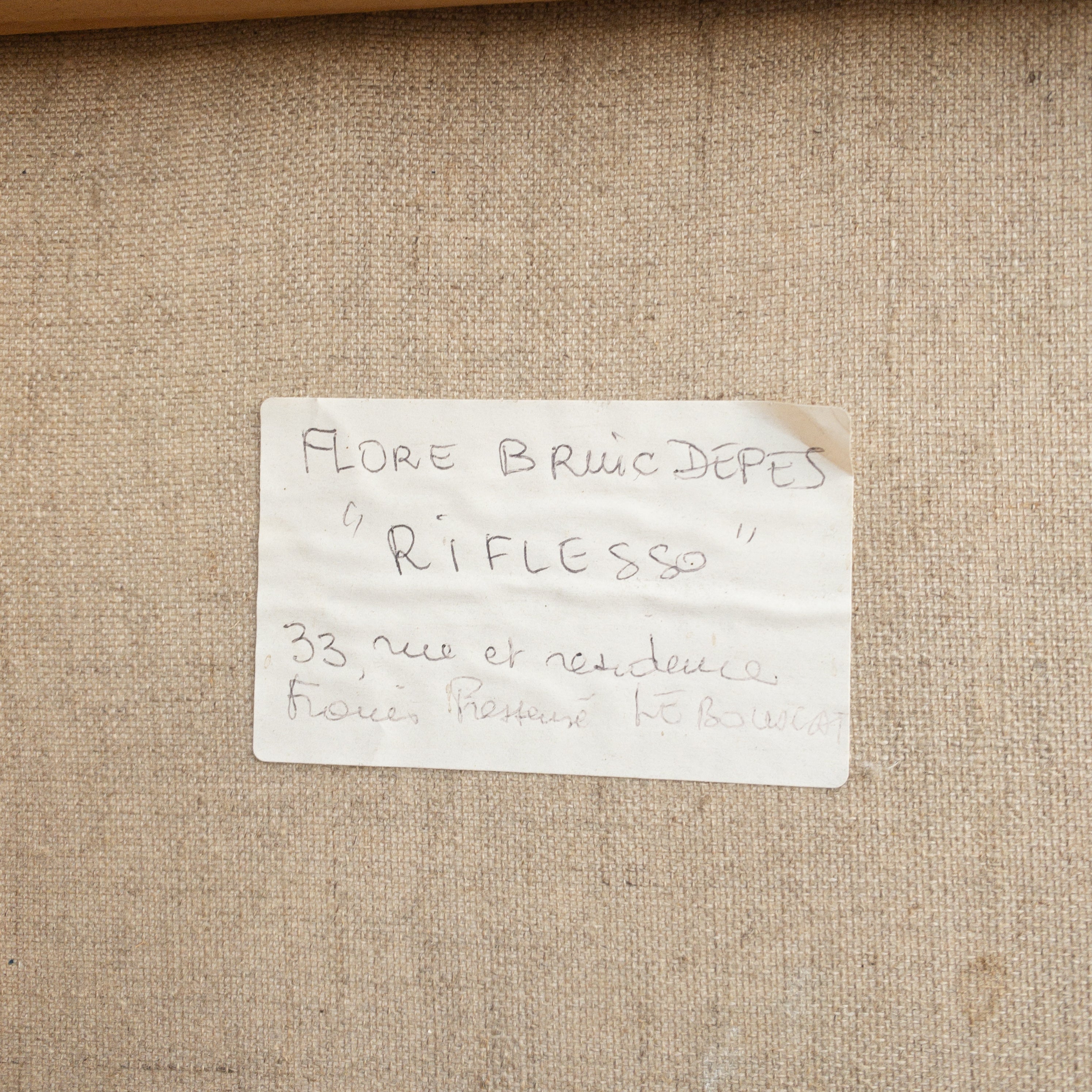 Óleo sobre lienzo “Riflesso” Flore Bruic-Depes, Arte contemporáneo, 1994 – Francia