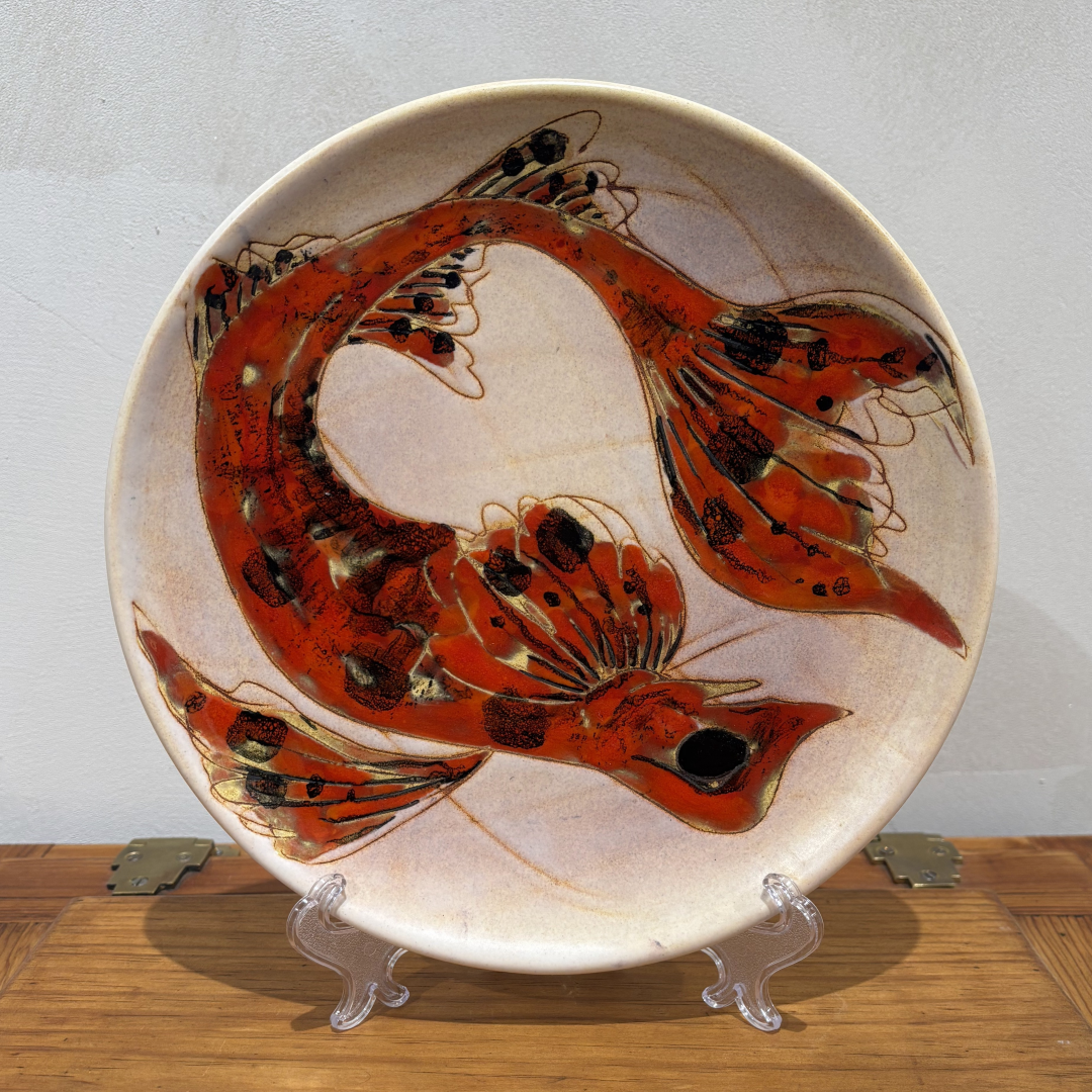 Conjunto de 5 Platos "Fauna Marina" – Escuela de Vallauris, años 50/60, Francia