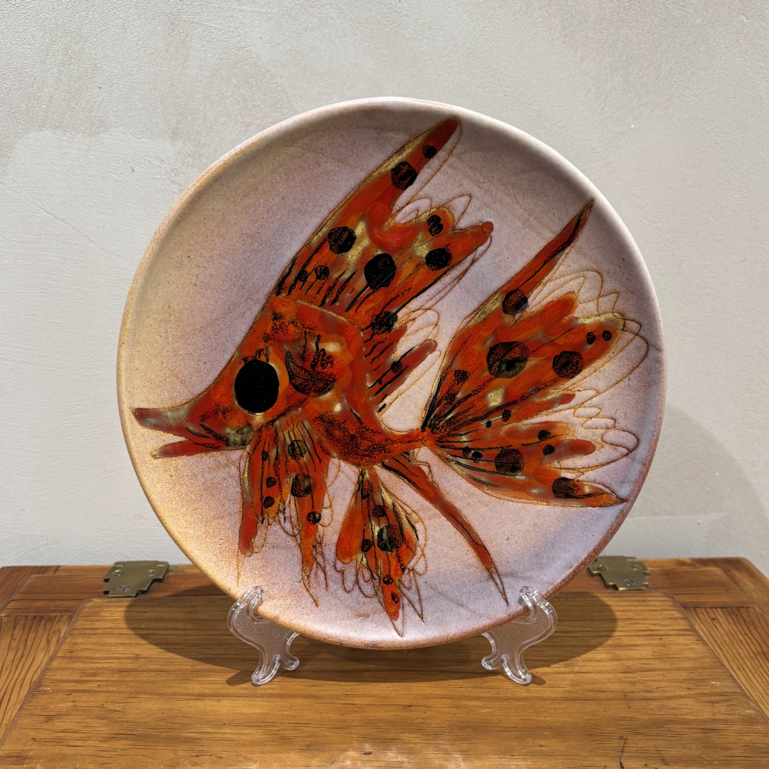 Conjunto de 5 Platos "Fauna Marina" – Escuela de Vallauris, años 50/60, Francia