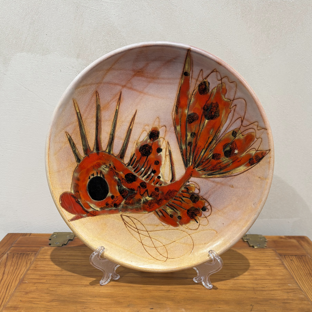 Conjunto de 5 Platos "Fauna Marina" – Escuela de Vallauris, años 50/60, Francia